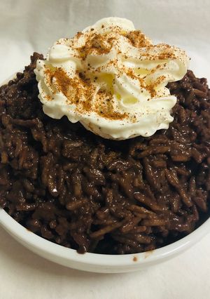 A picture of Chocolate Rice Pudding.