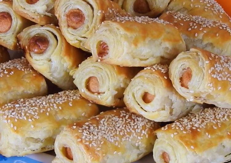 Sausage Rolls with Homemade Puff Pastry