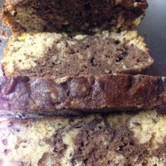 A picture of Banana-Chocolate Swirl Bread.