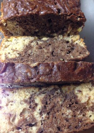 A picture of Banana-Chocolate Swirl Bread.