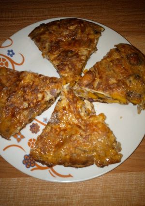A picture of Plantain frittata.
