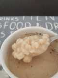 Morocho hecho con leche descremada y Stevia