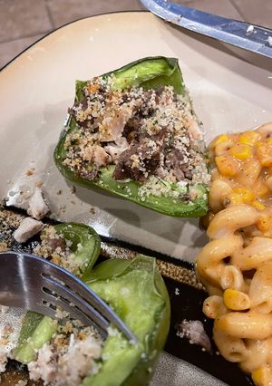 A picture of Stuffed peppers.