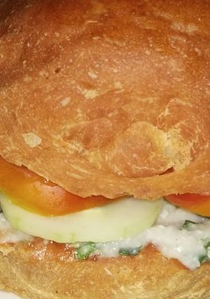A picture of Veg burger.