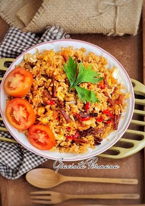 Foto resep Nasi goreng dendeng sapi