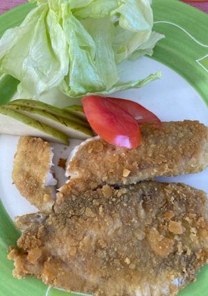 Una foto de Milanesa de pescado 🐟