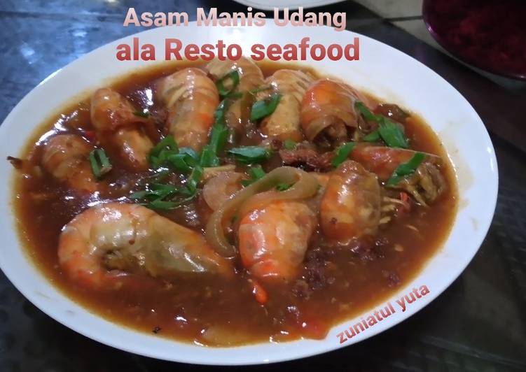 Langkah Mudah untuk Membuat Asam Manis Udang ala Resto seafood, Enak