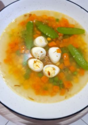 Foto resep Sop jagung puyuh