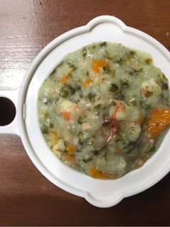 Foto resep MPASI 9 BulanNasi Tim[Udang, Tempe, Bayam & Wortel]