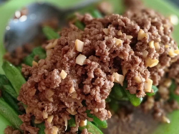 Cara Mudah Menyiapkan Resep  Tumis buncis siram daging yang Lezat Sekali, Lezat Sekali