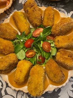 Una foto de Croquetas de Setas. 🍄🍄🟫🍄 (sin gluten y sin lactosa) 🙌