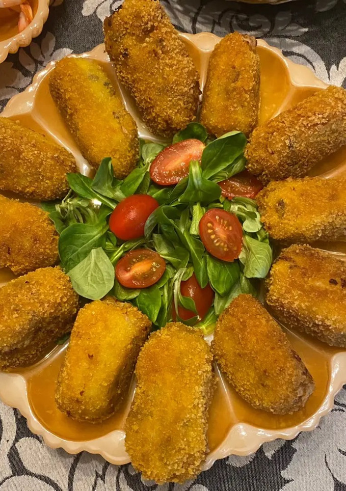 Una foto de Croquetas de Setas. 🍄🍄‍🟫🍄 (sin gluten y sin lactosa) 🙌