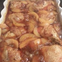 Whiskey Peach Chicken A picture of Whiskey Peach Chicken.