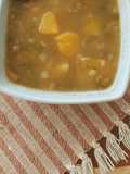 Caldo de hueso de res y lentejas