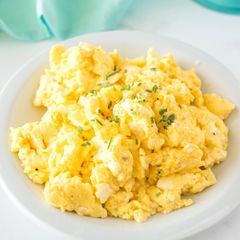 A picture of Light and Creamy Scrambled Eggs.