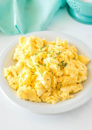 A picture of Light and Creamy Scrambled Eggs.