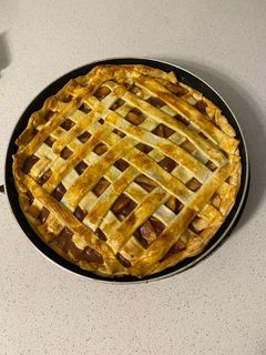 صورة لوصفة فطيرة التفاح طعم غير شكل 😋 مضمونة