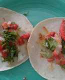 Tacos de filetes de pescado al pastor. ॐ