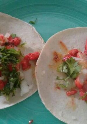 A picture of Fish Tacos al Pastor.