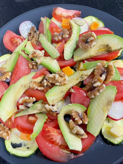 Una foto de Ensalada multicolor