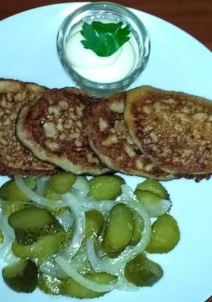 Фото Оладьи с мясом - быстро и сытно! Для наших дорогих мужчин!.