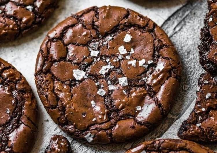Crinkle Brownie Cookies