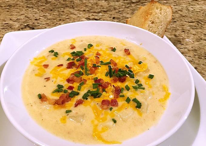 Easiest Way to Make Any-night-of-the-week Loaded potato soup