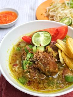 Foto resep Soto Daging Sapi Bening/ Santan