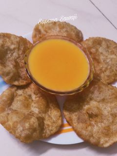 आमरस पुरी (aamras puri recipe in marathi) रेसिपी चे मुख्य फोटो 