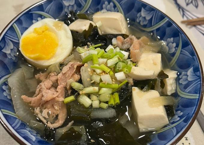 Steps to Prepare Super Quick Homemade Tonjiru Japanese daikon pork soup