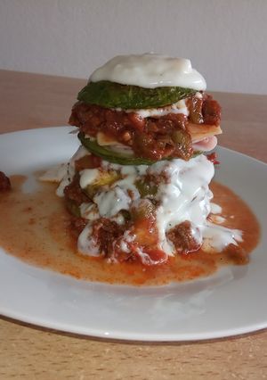 Una foto de Versión de Lasagna de zapallitos