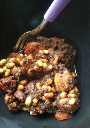 Una foto de "Guiso" con pasta de tomates secos💜
