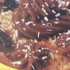 Una foto de Torta de dulce de leche al microondas