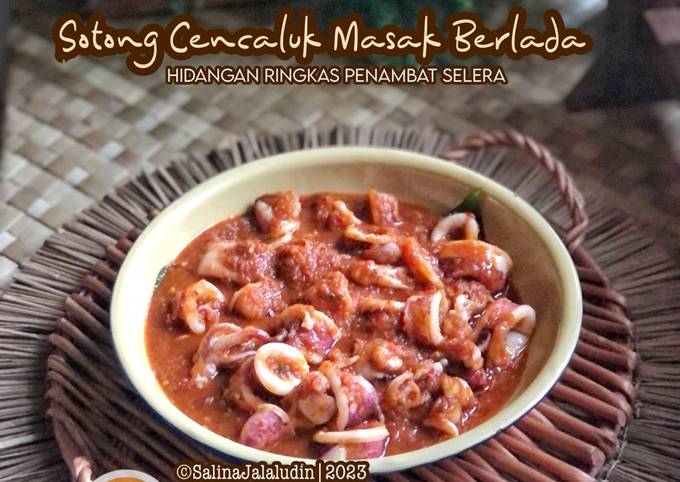 Resipi Sotong Cencaluk Masak Berlada oleh Salina Jalaludin - Cookpad