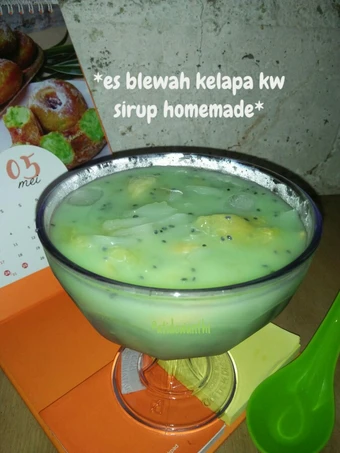 Langkah Gampang Menyiapkan Resep es blewah kelapa kw, sirup homemade yang Lezat Sekali Anti Ribet, Lezat