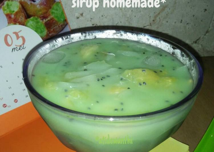 Cara Campuran Appetizinges blewah kelapa kw, sirup homemade