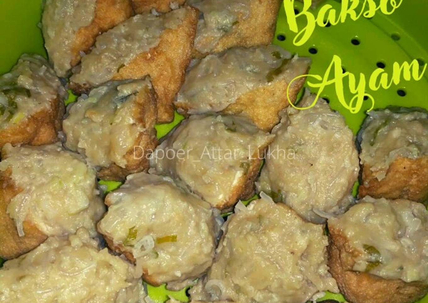 Resep Minggu ke-14 : TAHU BAKSO AYAM