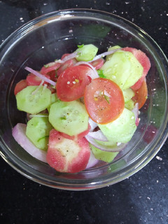 A picture of Kachumbali Salad.
