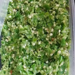 A picture of Green Chilli paste.