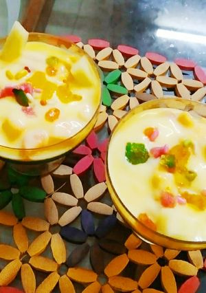 फ्रूट्स  कस्टर्ड (Fruits custrd recipe in hindi) रेसिपी मुख्य फोटो