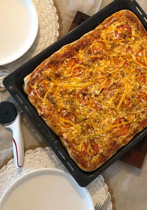 Una foto de Masa de pizza (la mejor para mi después de la de masa madre :)