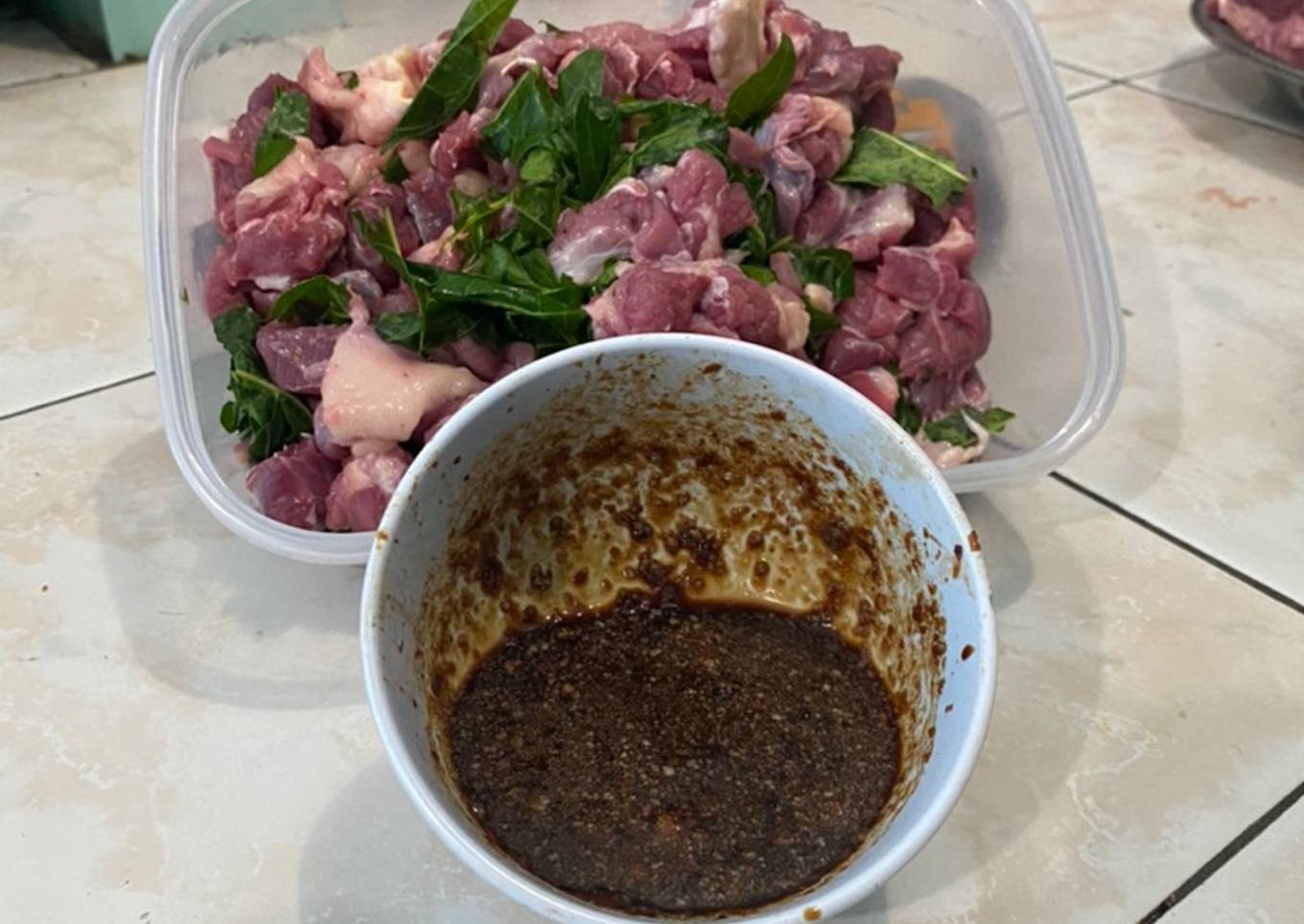 Bumbu marinasi oles sate