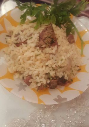 صورة لوصفة أرز بالكبدة