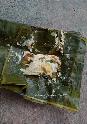Foto resep 1. pepes telur asin