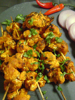 A picture of Grilled Cauliflower Tikka.