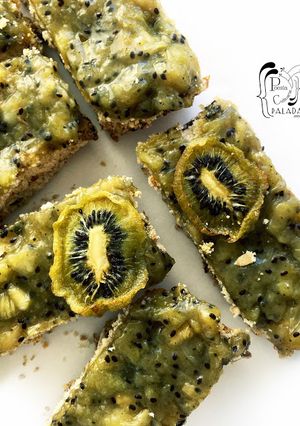 Una foto de Barras polvorosas de kiwi