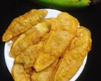 How To Make Recipe Crispy raw Banana fritters Delicious Nutritious