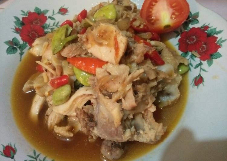 Resep Tumis Ayam Kecap Suir with pete (Simple), Sempurna