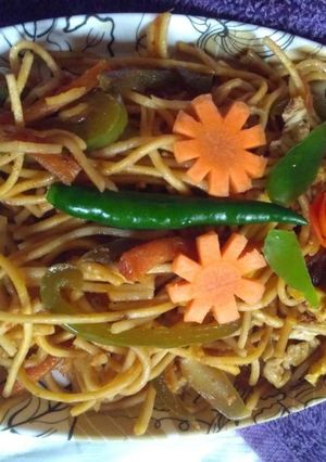 এগ চাউমিন (Egg chowmein recipe in Bengali) রেসিপির প্রধান ছবি