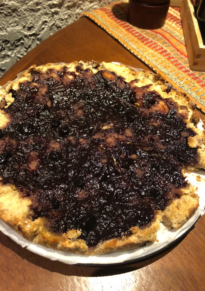 Una foto de TARTA DE MERMELADA DE FRUTOS ROJOS y SECOS sin gluten